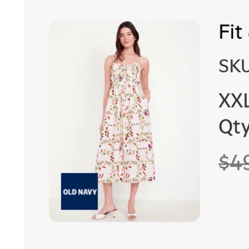 Old Navy Multicolor Floral Dress